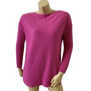 Joules Knitwear Womens US 2 Pink Boat Neck Knit Pullover Long Sleeve Sweater NWT
